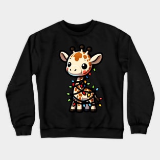 Funny Christmas Giraffe Crewneck Sweatshirt